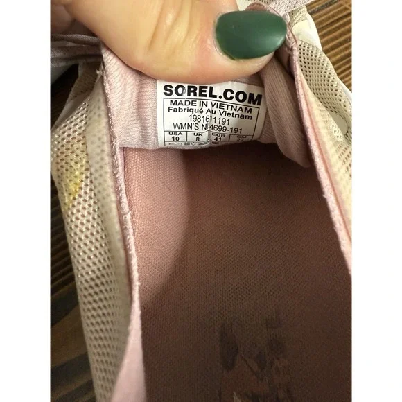 Sorel Women's Kinetic Renegade Float Sneakers Chalk Eraser Pink Size 10 - Picture 9 of 9